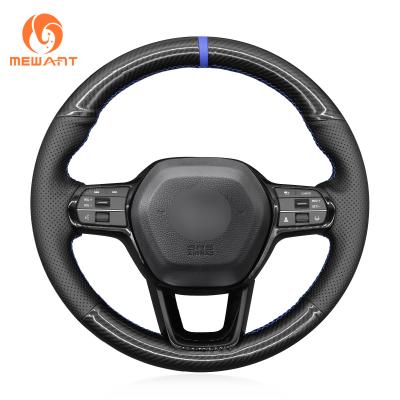 China Customized Suede Carbon Fiber Steering Wheel Cover for 2017-2020 Honda Civic 11th gen for sale