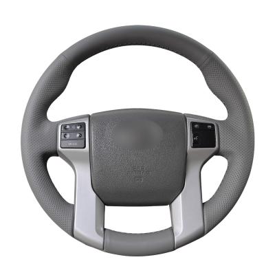 China DIY Car Interior Accessories PU Leather Steering Wheel Cover for Toyota Land Cruiser for sale