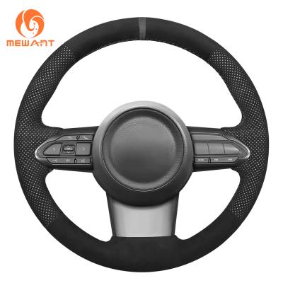 China Grijzige draad Athsuede stuurbekleding voor Toyota Yaris Asia 2020-2024 Perfect Fit Te koop