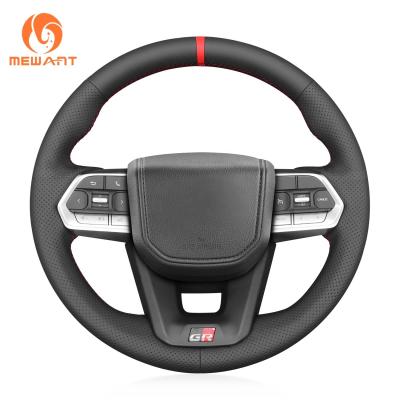 China Handsticking DIY Vegan Leder Lenkrad Abdeckung für Toyota Land Cruiser 300 GR Sport 2022-2024 zu verkaufen