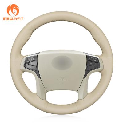 China Op maat gemaakte handnaai PU Beige Fake Leather stuurwiel cover voor Toyota Sienna 2010 2011 2012 2013-2014 Te koop