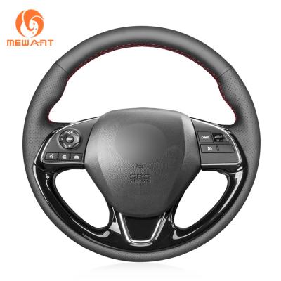 China Artificial Leather Hand Stitched Steering Wheel Cover for Mitsubishi ASX Outlander Sport Mirage G4 Eclipse Cross 2016-2019 for sale