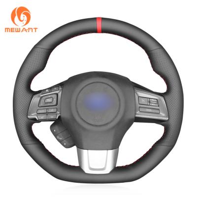 China Custom Leather Suede Sewing DIY Steering Wheel Cover voor Subaru BRZ WRX STI Levorg Tribeca Impreza Legacy Outback XV Forester Te koop