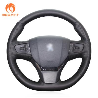 China MEWANT New Arrival Hand Car Accessories Thin Steering Wheel Cover Logo Custom For Opel Zafira Life Peugeot 408 for sale