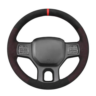 China Super Soft Suede DIY Hand Stitching Steering Wheel Cover for Dodge RAM  RAM Classic  1500 Classic  2500 3500 5500 for sale