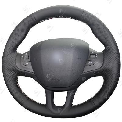 China Wholesale Drop Shipping DIY Steering Wheel Leather Cover for Peugeot 208 Peugeot 2008 for sale