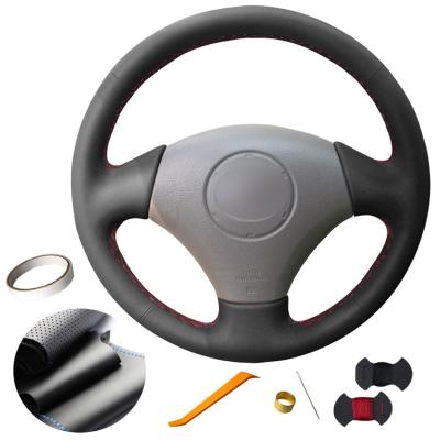 Cina Copertura del volante in pelle artificiale nera su misura per Toyota Vios Corolla 2000 2001 2002 2003 2004 Toyota Mark 2 in vendita