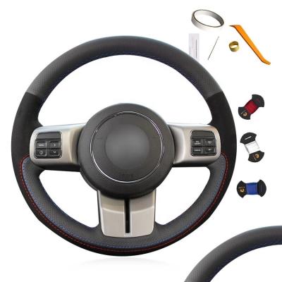 China Für Jeep Compass 2011 2012 2013 2014 2015 2016 Custom Steering Wheel Cover für die Dekoration Ihres Autos zu verkaufen