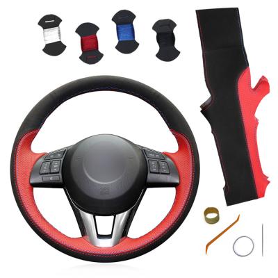 Cina Disegna il tuo coprivolante in pelle fai da te per Mazda CX-5 CX5 Atenza 2014 Nuova Mazda 3 CX-3 2016 Scion iA 2016 in vendita