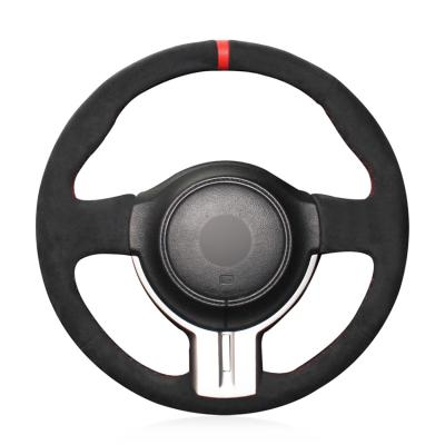 Cina Copertura del volante in suede morbido tutto nero per Subaru BRZ Scion FR-S FRS Toyota 86 GT86 in vendita