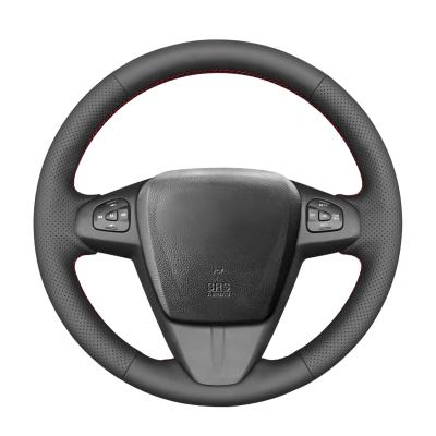 Chine Couverture de roue de direction en cuir en PU à coudre à la main noire pour Mazda BT-50 BT50 2012 2013 2014 2015 2016 2017 2020 à vendre