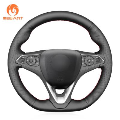 China Capa del volante de cuero de microfibra de costura manual para Opel Astra K Corsa E F VXR OPC Combo Grandland Insignia en venta