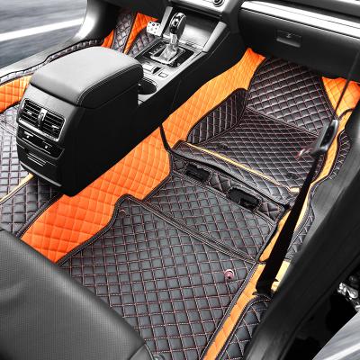 China 360 graden volledig omgeven Custom Leather Car Floor Matten Te koop