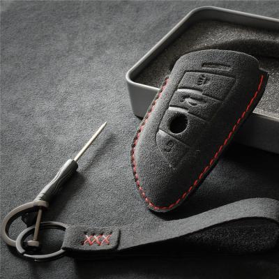 China voor BMW Autosleutelhangers Gepersonaliseerd Hight Standard Synthetisch Zwart Suede Te koop