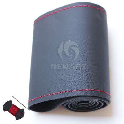 China 18 pulgadas de piel suave de cuero artificial cosido DIY Auto Cover Protector del volante en venta