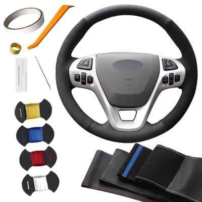 China Sport Car Steering Wheel Cover for Ford Explorer 20112012 2013 2014 2015 2016 2019  Taurus 2013 2014 2015 2016 2017 2018 2019 for sale