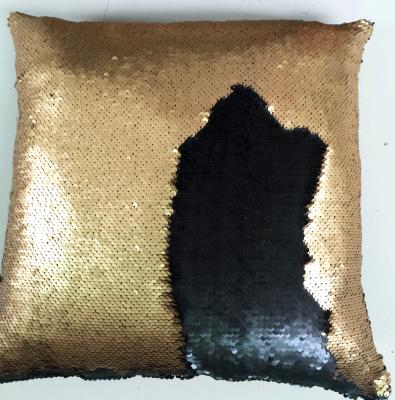 China Embellish Sequins Pillow Color Double Side Pillow for sale