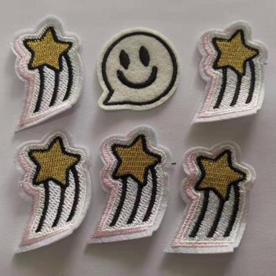 China 100% Polyester Embroidery Stitching Patches Meteor Design for sale