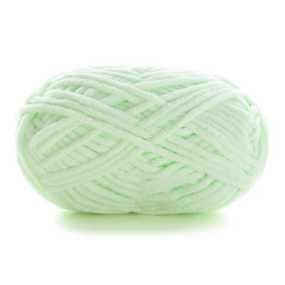 China 2021 Fashion Shrinkage Polyester Stripe Yarn Solid Color Solid Color Brush Fancy Yarn Mossy New 100% Mossy Yarn for sale