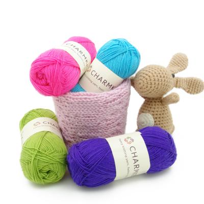 China Charmkey High Tenacity 100% Yarn Acrylic Filament Yarn Anti-pilling For Hand Knitting for sale