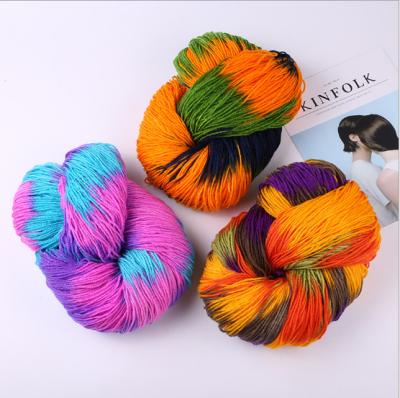 China Charmkey 100% Multicolor Acrylic Yarn Acrylic Multicolor Yarn In Skein For Hand Knitting for sale