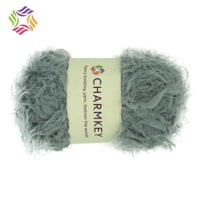 China hot selling fancy yarn anti-pilling eyelash soft nylon yarn feather yarn hot sale for hand knitting for sale