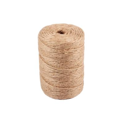 China DIY Shrink Bottom Opens Natural Jute Twine Hemp Rope Twist Twine Christmas Party Wedding Jute Twine Durable Wrapping Rope for sale