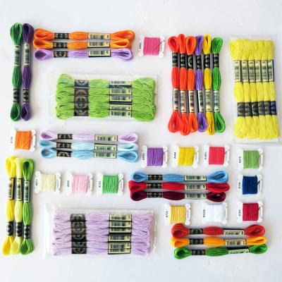 China 8m Embroidery Thread 447 Color Polyester Cotton Embroidery Thread DIY Anti-static Single Manual Auxiliary Thread for sale