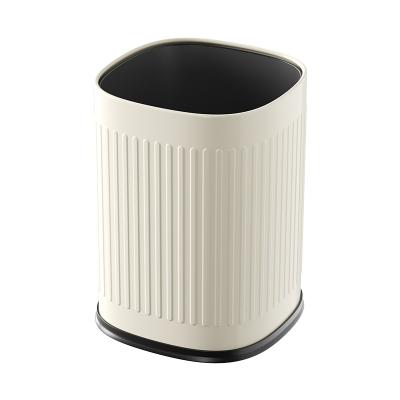 China Retro Trash Can No Cover Modern Minimalist Modern Minimalist Large Home Living Room Kitchen Office Waste Bin Storage Bucket Factory Wholesale for sale