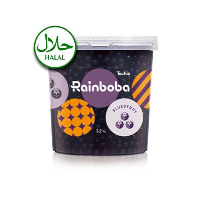 China Taiwan Supplier Premium Round Blueberry Halal Flavor Jumping Boba for sale