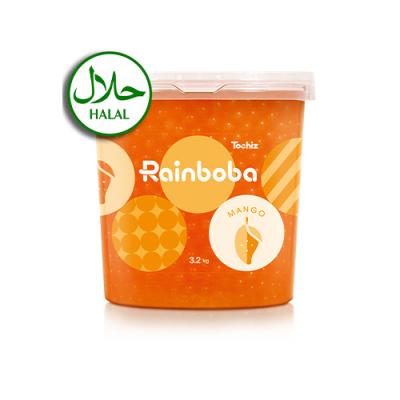 China Halal Mango Flavor Bursting Boba Round Premium From Taiwan Supplier for sale