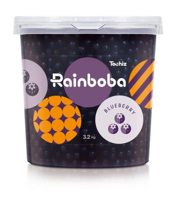 China Taiwan made popping boba blueberry flavor for bubble tea round for sale