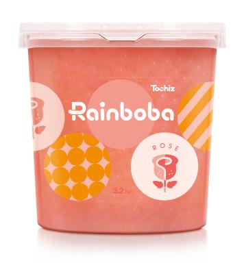 China Taiwan made popping boba Rose flavor for bubble tea round for sale