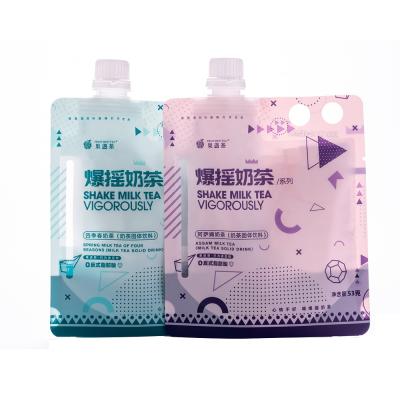 China Printed Beer Plastic Moisture Proof Custom Lotion LDPE Standup Zipper for Filling Juice Water Soup Holder Cream Soft Drink Pouches Bag for sale