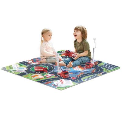 China 2021 Reversible Baby Learning Playmat Urban Traffic Mat For Kids Play Cars for sale