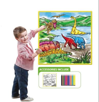 China Silicone Drawing Mat 2020 New Arrive Coloring Toys 80*80cm 50*50cm Washable Reuse To Use Educational Silicone Drawing Magic Mat For Kids for sale