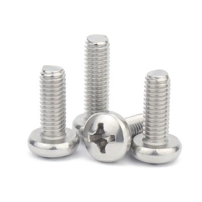 China M2m2.5M3M4M6M8M10 M2m2.5M3M4M6M8M10 Extended Cross Head Screw 304 Stainless Steel Round Pan Head Screw Bolt for sale