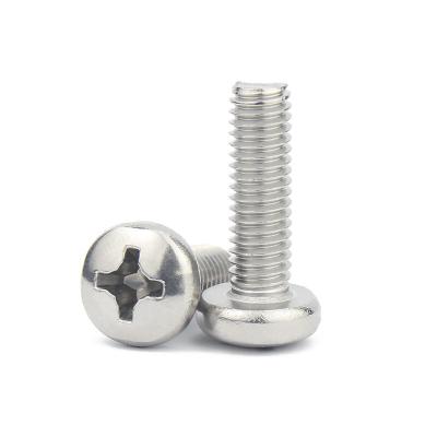 China Wholesale Stainless Steel Various Sizes of High Quality Stainless Steel Screws Cross Pan Head Screws Lengthened Round Head Screws for sale