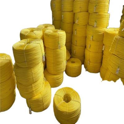 China High Quality Fish Reel Yellow 3-Strand Polypropylene Fishing Rope Hot Sale Low Price for sale