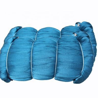 China High Quality High Strength High Strength Nylon Multifilament Fishing Net Bule Polyester Mesh Knotted Net Small Trawl for sale