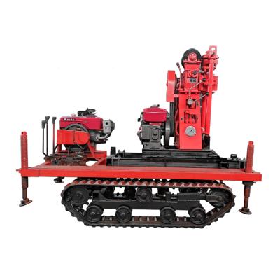 China Hongrun Brand 50m Eological Exploration Machinery Repair Shops Water Well Crawler Type Hydraulic Diesel Drilling Rig for sale