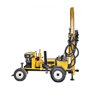 China Hongrun Type Wheeled Water Well Machinery Repair Shops Small Traction Drilling Rig for sale