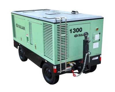 China Hongrun lubricated 14/15 diesel engine air compressor for DTH drilling rig for sale