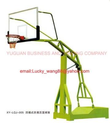 China Concave box - type imitation hydraulic basketball stand indoor or outdoor type for sale