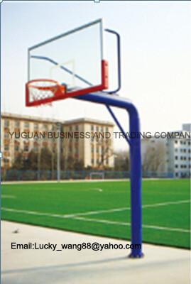 China Buried round tube basketball stand -outdoor training type for sale