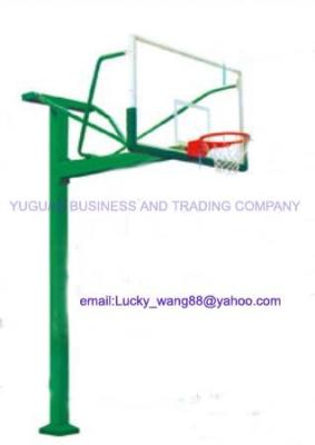 China Buried square tube basketball stand -outdoor training type YGBS-006XY for sale