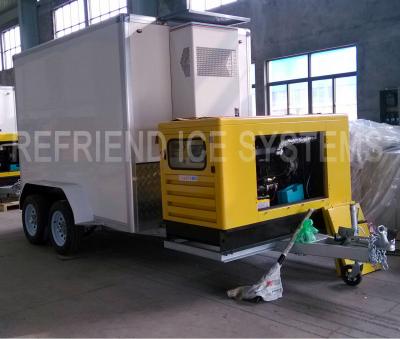 China Transportable Walk In Refrigeration Van 5000w Trailer for sale