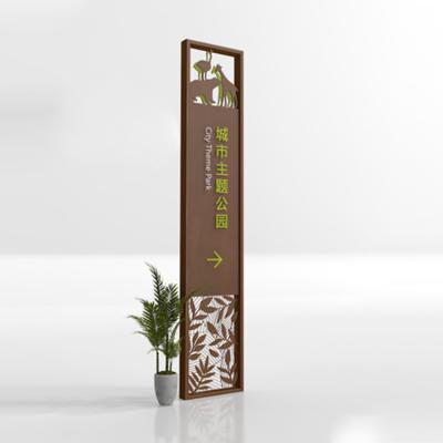 China Buildings led pylon illuminated signage design modern pylon wayfinding outdoor led pylon digital sign cost for sale