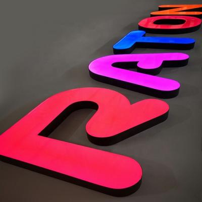 China Indoor 3d sign epoxy resin letter logo illuminated 3d led channel letters signs for sale