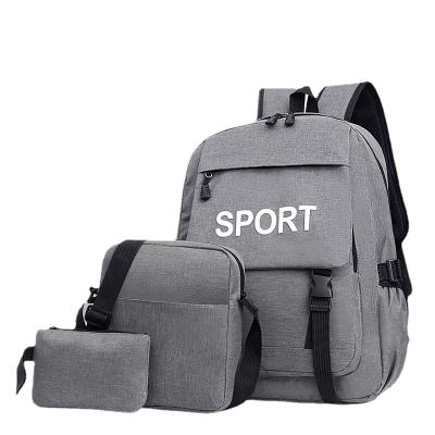 China Water Resist OEM Wholesale 3pcs Large Capacity Set Computer Laptop School Bag Backpack -025bpssu for sale